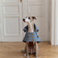 Water-repellent Dog Trench Coat - Light Blue