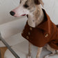 Water-repellent Dog Trench Coat - Chocolate Brown