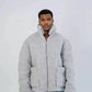 Men's Oversized Wool Jacket - Light Grey