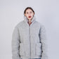 Men's Oversized Wool Jacket - Light Grey