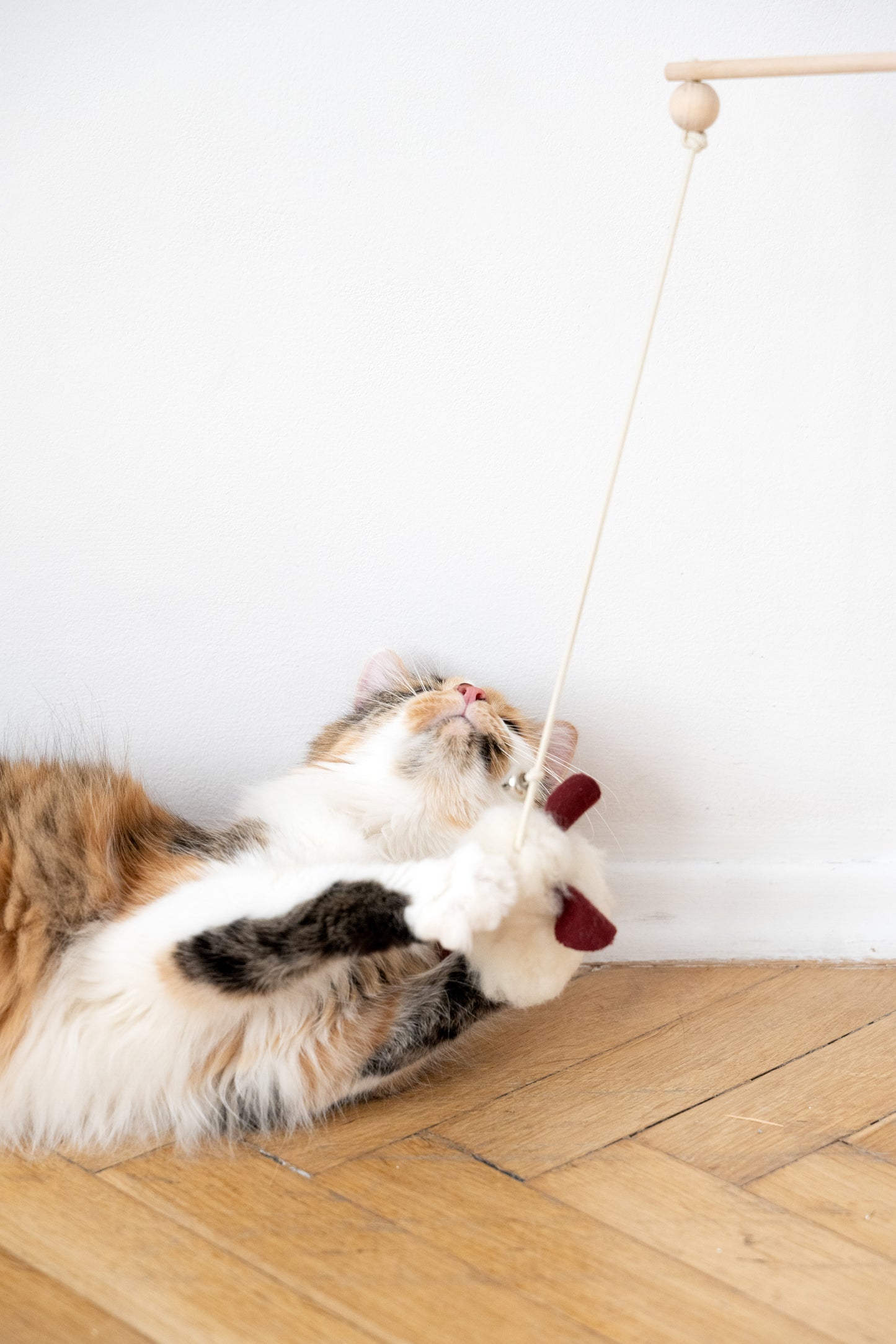 Natural Woolen Cat Toy: Mouse