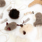 Natural Woolen Cat Toy: Mouse