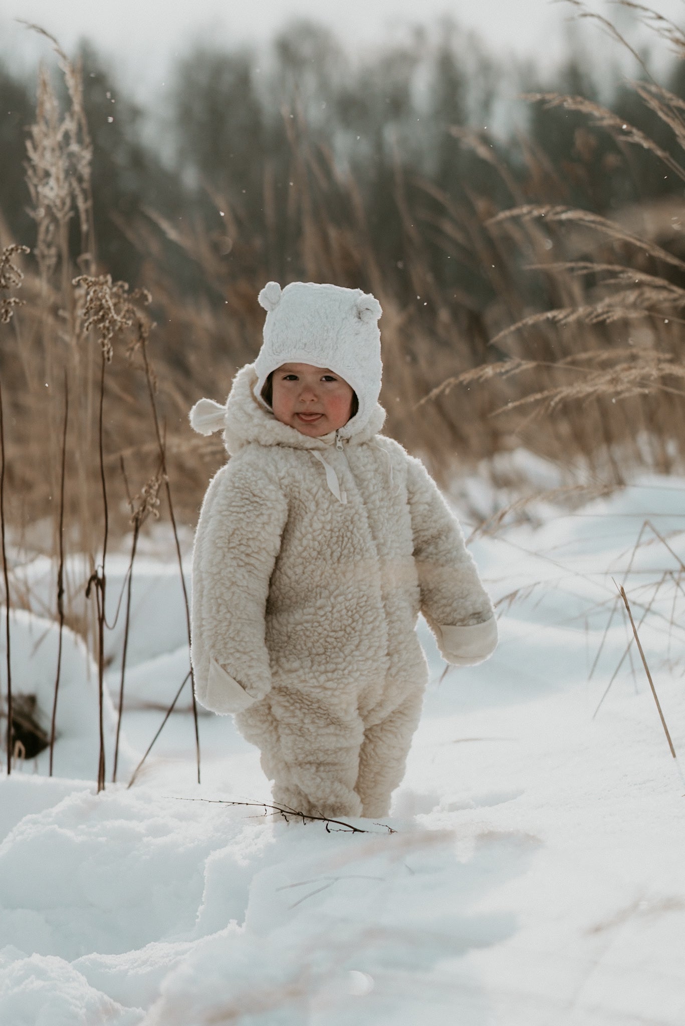 Polar Bear Woolen Baby Hat