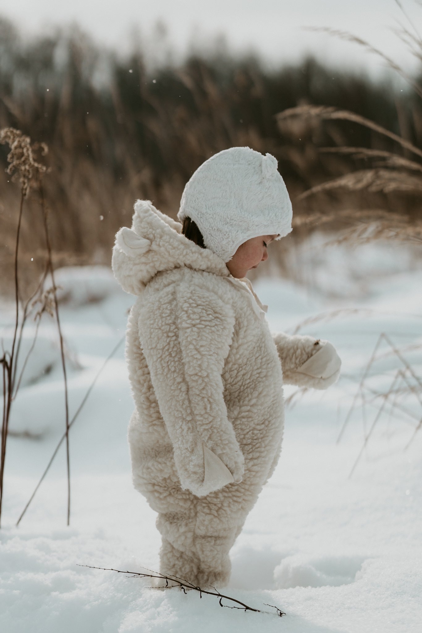 Polar Bear Woolen Baby Hat