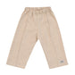 A child's Ramie Baby/Kid Clothing Set - Beige pants on a white background.