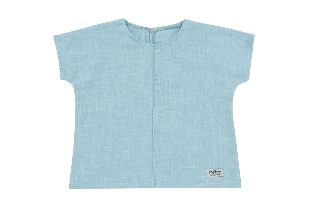 An eco-friendly Ramie Baby/Kid Clothing Set - Blue from Mellow Concept Store perfect for delicate skin.