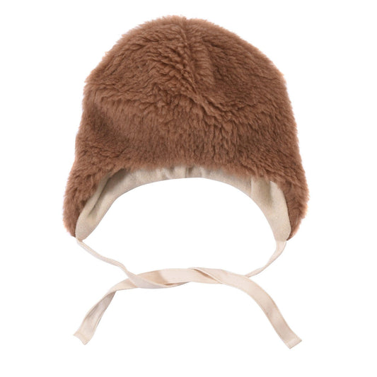 Brown Bear Woolen Baby Hat