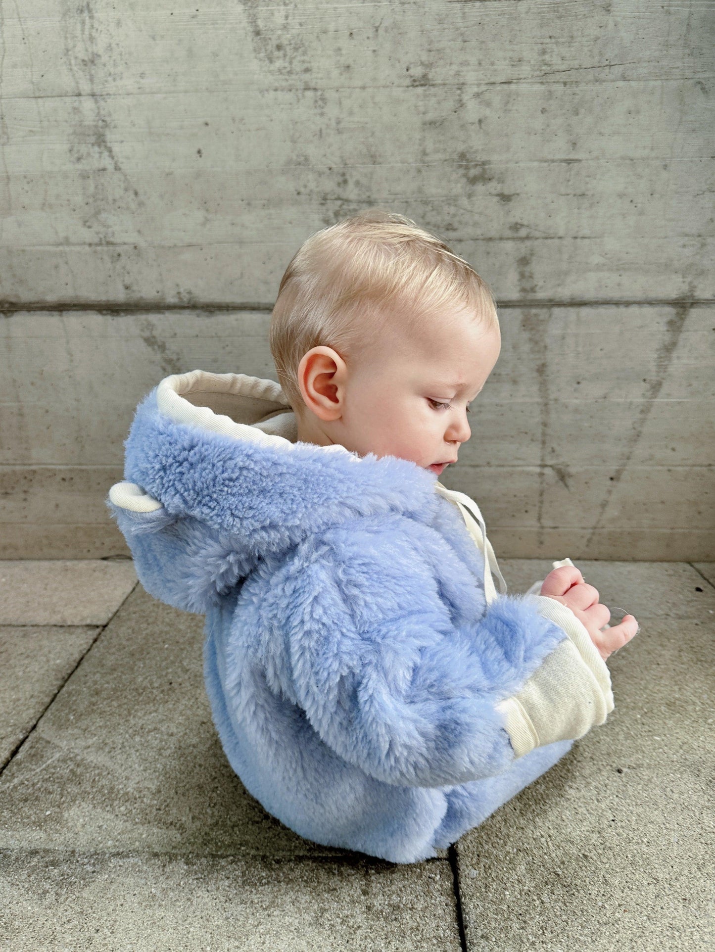 Baby/Kid Virgin Wool Overall - Blue