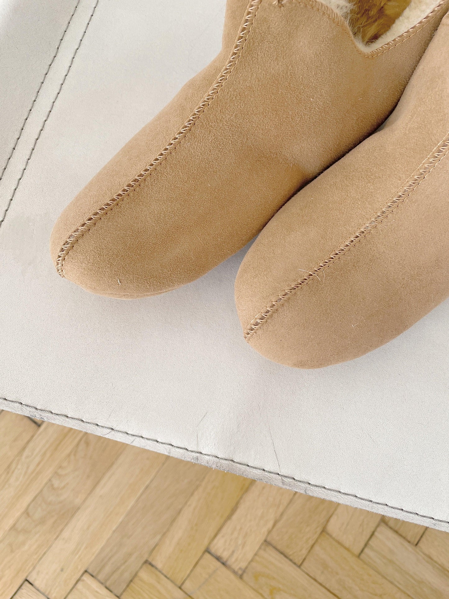 Adult Natural Sheepskin Boots - Beige