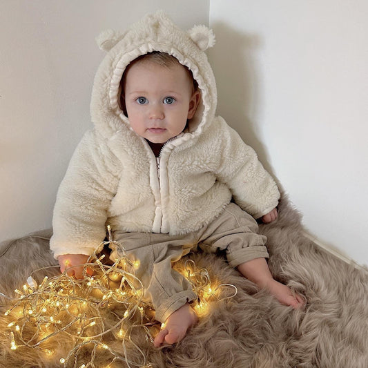 Baby/Kid Virgin Wool Jacket - White